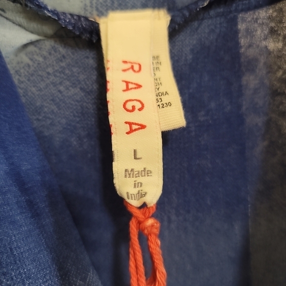 NWT Raga Down The River Wrap Dress in Navy Large Full Wrap Maxi Length Revolve - Picture 8 of 9